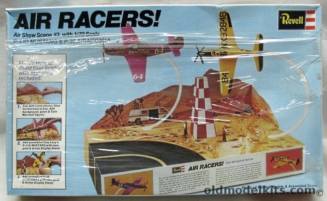 Revell 1/72 Air Racers!  P-51D Mustang & P-39 Airacobra Diorama, H664 plastic model kit